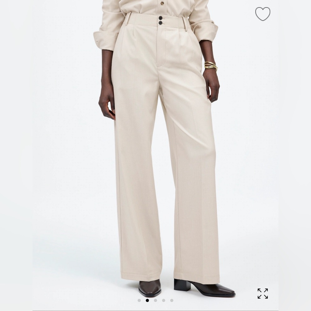 Madewell The Tall Harlow Wide-Leg Trouser in Brushed Twill NWT NT249